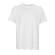 Men's white T-shirt 100% organic cotton boxy