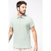 Men's short-sleeved organic pique polo shirt