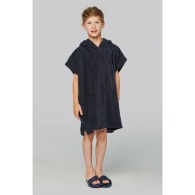 Children's terry hooded poncho