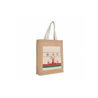 Shopping bag with Christmas motifs