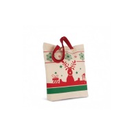Shopping bag with Christmas motifs