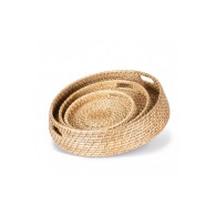 Hand-woven rattan basket
