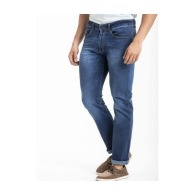 LUNO - Men's straight stretch stone jeans