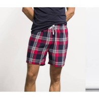 MEN'S TARTAN LOUNGE SHORTS - Men's Pajama Shorts