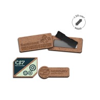 Badge MDF ep 3mm avec aimant maxi 20cm²