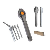 SET OF 3 STAINLESS STEEL CUTLERY SETS IN RIGID CASE