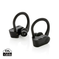 TWS sports earphones in charging case