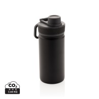 Isothermal steel bottle with sport cap