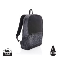 Reflective backpack for laptop in RPET