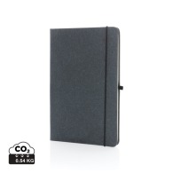 A5 hard cover notebook in recycled leather