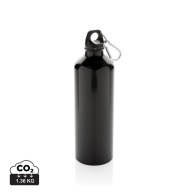 Aluminium water bottle 75cl with carabiner