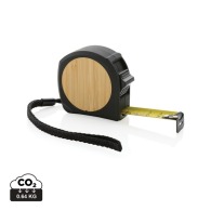 5M/19mm tape measure in RCS recycled plastic and FSC® bamboo