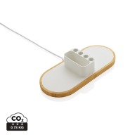 10W charger in RCS recycled plastic and FSC® Ontario bamboo
