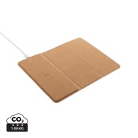 Mouse pad with 10W wireless charger in FSC® cork