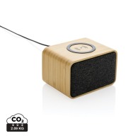 5W speaker in RCS recycled plastic and FSC® bamboo