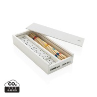Mikado/domino game in FSC® wooden box