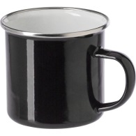 Stainless steel enamelled mug