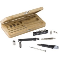 Elmar 27-piece bamboo toolbox