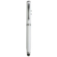 Stylo en métal 3 en 1 avec stilet écran/Lampe/pointeur laser 
