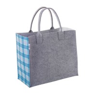 Shopping bag with four-colour gussets