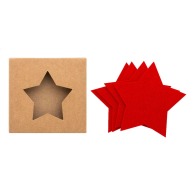 Set of Christmas coasters in RPET Set of Christmas coasters in RPET