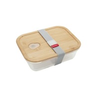 Bento 0.8L glass with bamboo lid