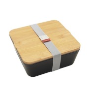 Bento with bamboo lid