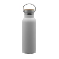 Double wall bottle with bamboo cap 500 ml