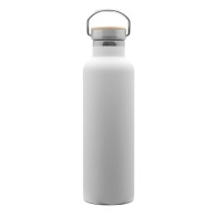 Double wall bottle with bamboo cap 750 ml