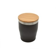 Double wall mug with bamboo lid 330ml