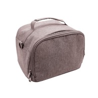 Nara' insulated bento lunch bag, mottled grey RPET