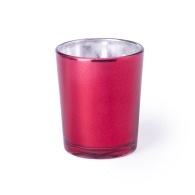 Candle in a metallic glass