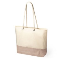 Cotton and jute shopping bag