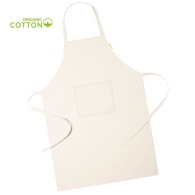 Simple apron in organic cotton