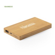 External battery 5000 mAh in bamboo