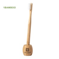 Bamboo toothbrush with holder