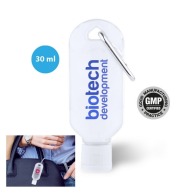 Hydroalcoholic gel 30 ml with carabiner