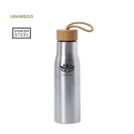 Metal and bamboo bottle 60cl