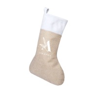 Natural white Christmas socks
