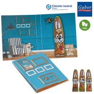 MINI chocolate Easter bunny card - standard design