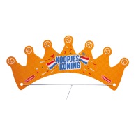 Cardboard crown with elastic band