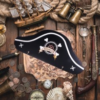 Cardboard pirate's cap