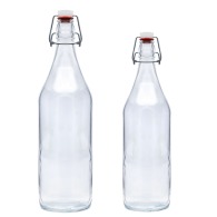 Glass bottle with retro mechanical stopper 50cl