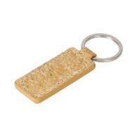 Cork? key ring, square