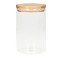 Bamboo? glass container, 1.6 l