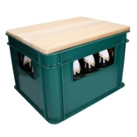 Woody beer crate seat