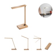 Bamboo lamp with cordless charger