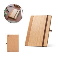 ORWELL. A5 bamboo and cork notebook with lined pages