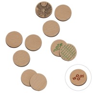 1 euro wooden token