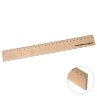 Wooden ruler 25 cm